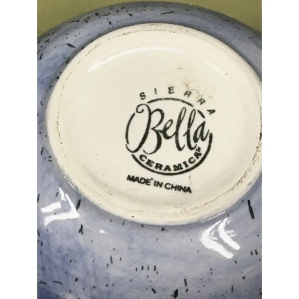 Vintage 90's Bella Ceramica Sierra Rustic Hand Painted Winter Mountain Tea Pot